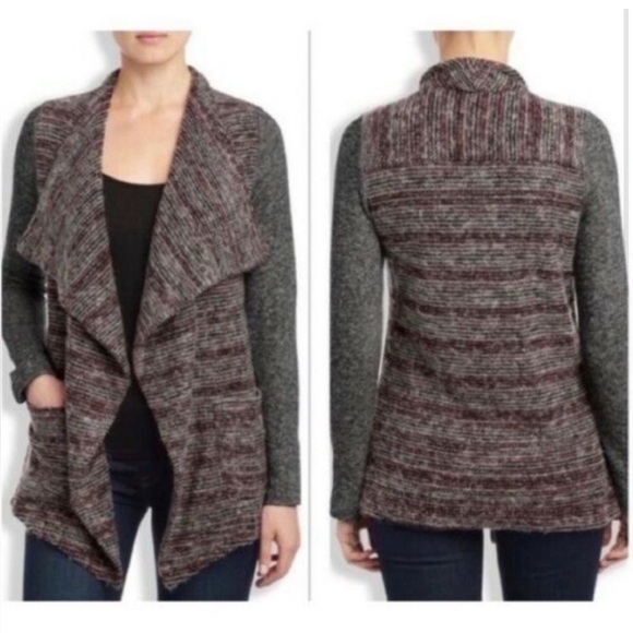 Lucky Brand - Lotus Collection Open Front Marled Knit
Waterfall Cardigan Small - Picture 2 of 7